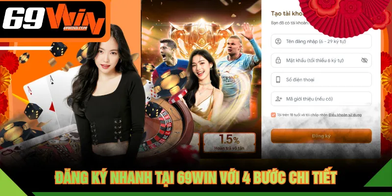 Đăng ký nhanh tại 69WIN với 4 bước chi tiết